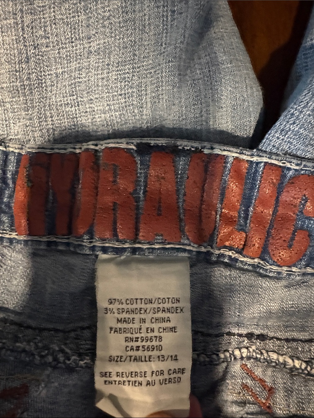 Hydraulic Light Blue Flare Jeans - Picture 2 of 3